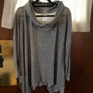Express one eleven gray sweater 3/4 sleeve sz M/L